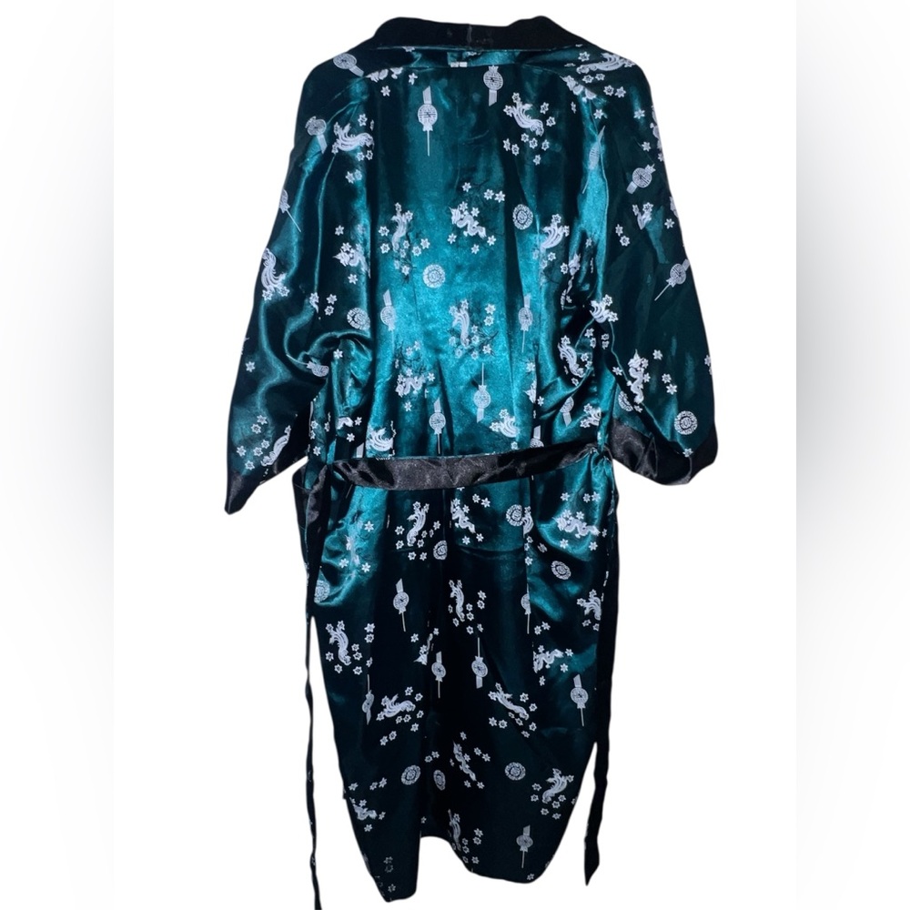 Silk Robe with Dragon Embroidery